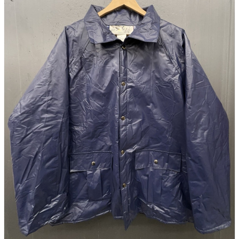 Navy Blue Raincoat